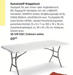 Tchibo Kunststoff-klapptisch Angebot