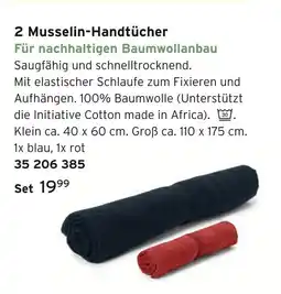 Tchibo 2 musselin-handtücher Angebot