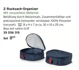 Tchibo 2 rucksack-organizer Angebot