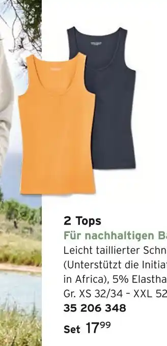 Tchibo 2 tops Angebot