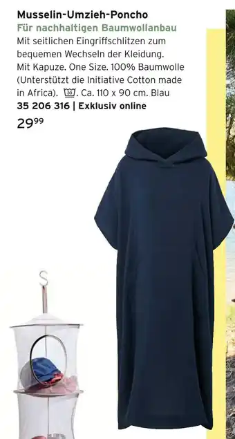 Tchibo Musselin-umzieh-poncho Angebot