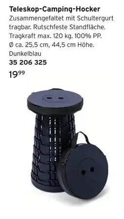 Tchibo Teleskop-camping-hocker Angebot