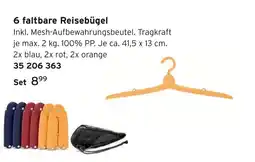 Tchibo 6 faltbare reisebügel Angebot