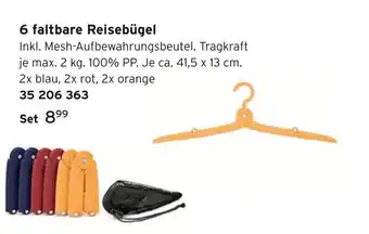 Tchibo 6 faltbare reisebügel Angebot