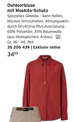 Tchibo Outdoorbluse mit moskito-schutz Angebot