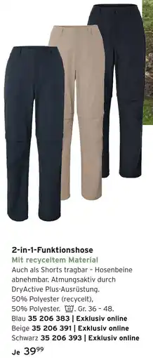 Tchibo 2-in-1-funktionshose Angebot