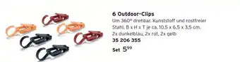 Tchibo 6 outdoor-clips Angebot