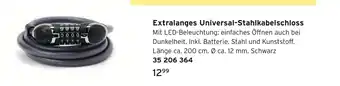 Tchibo Extralanges universal-stahlkabelschloss Angebot
