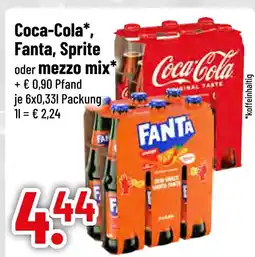 trinkgut Coca-cola coca-cola, fanta, sprite oder mezzo mix Angebot