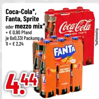 trinkgut Coca-cola coca-cola, fanta, sprite oder mezzo mix Angebot