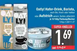 Edeka Oatly! hafer-drink, barista oder aufstrich Angebot