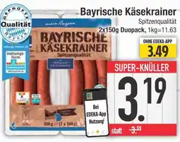 Edeka Bayrische käsekrainer Angebot