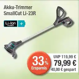 Edeka Gardena akku-trimmer smallcut li-23r Angebot