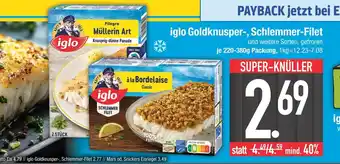 Edeka Iglo goldknusper-, schlemmer-filet Angebot