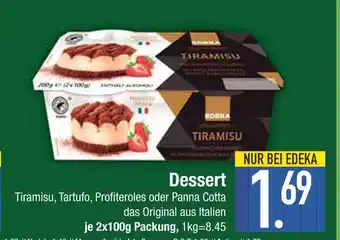 Edeka Edeka tiramisu, tartufo, profiteroles oder panna cotta Angebot
