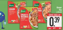 Edeka Knorr lasagne oder spaghetti bolognese oder spaghetti carbonara Angebot