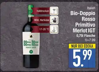 Edeka Bio-doppio rosso primitivo merlot igt Angebot