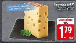 Edeka Emmentaler a.o.p. schweizer hartkäse Angebot