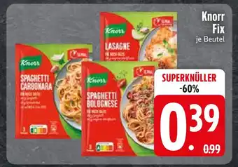 Edeka Knorr spaghetti carbonara oder lasagne oder spaghetti bolognese Angebot