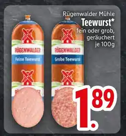 Edeka Rügenwalder mühle teewurst Angebot