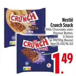 Edeka Nestlé crunch snack milk chocolate Angebot