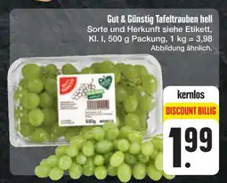 E-Center Gut & günstig tafeltrauben hell Angebot