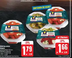 E-Center Edeka kirsch paprika oder feta oliven oder paprika glocken Angebot