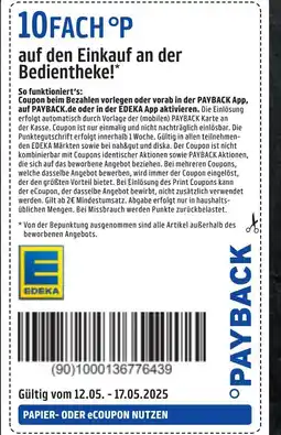 E-Center Edeka 10fach °p auf den einkauf an der bedientheke! Angebot