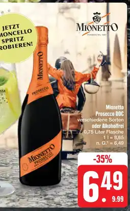 E-Center Mionetto prosecco doc oder alkoholfrei Angebot