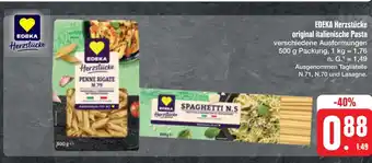 E-Center Edeka herzstücke penne rigate n.79 oder spaghetti n.5 Angebot