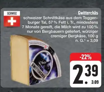 E-Center Schweiz gwitterchäs Angebot