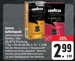 E-Center Lavazza kaffeekapseln Angebot