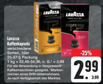 E-Center Lavazza kaffeekapseln Angebot