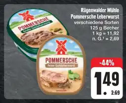 E-Center Rügenwalder mühle pommersche leberwurst Angebot