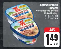 E-Center Rügenwalder mühle teewurst Angebot