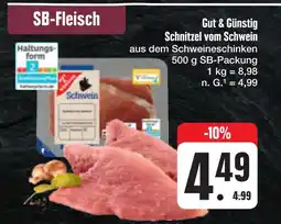 E-Center Gut & günstig schnitzel vom schwein Angebot