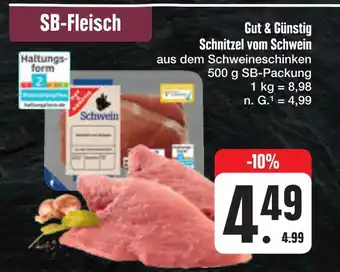 E-Center Gut & günstig schnitzel vom schwein Angebot