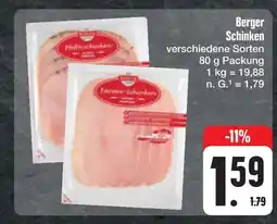 E-Center Berger schinken Angebot