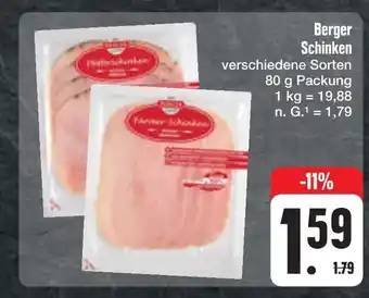 E-Center Berger schinken Angebot