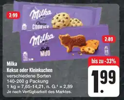 E-Center Milka kekse oder kleinkuchen Angebot