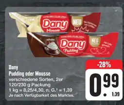 E-Center Dany pudding oder mousse Angebot