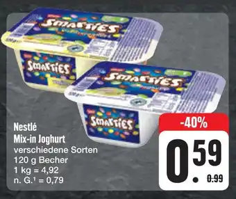 E-Center Nestlé mix-in joghurt Angebot