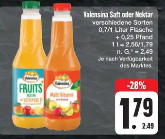 E-Center Valensina saft oder nektar Angebot