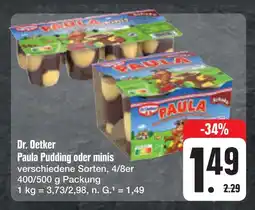 E-Center Dr. oetker paula pudding oder minis Angebot