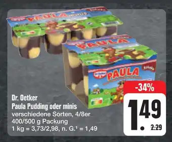 E-Center Dr. oetker paula pudding oder minis Angebot