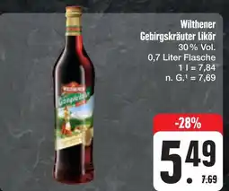 E-Center Wilthener gebirgskräuter likör Angebot