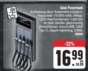E-Center Solar powerbank Angebot