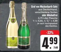 E-Center Graf von wackerbarth sekt oder alkoholfrei Angebot
