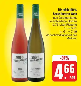 E-Center Für mich 100 % saale unstrut wein Angebot
