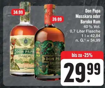 E-Center Don papa masskara oder baroko rum Angebot